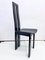 Black Piano Lacquer and Leather Dining Chairs, 1970s, Set of 4 8