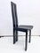 Black Piano Lacquer and Leather Dining Chairs, 1970s, Set of 4, Image 8