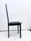 Black Piano Lacquer and Leather Dining Chairs, 1970s, Set of 4 7