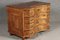 Baroque Concave Front Chest of Drawers in Walnut Veneer, 1730s, Image 16