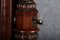 Narrow Chest of Drawers in Mahogany with Cast Iron Candlesticks and Mirror, 1860s, Image 24