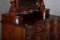 Narrow Chest of Drawers in Mahogany with Cast Iron Candlesticks and Mirror, 1860s, Image 10