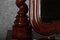 Narrow Chest of Drawers in Mahogany with Cast Iron Candlesticks and Mirror, 1860s, Image 20