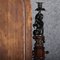 Narrow Chest of Drawers in Mahogany with Cast Iron Candlesticks and Mirror, 1860s 40