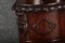 Narrow Chest of Drawers in Mahogany with Cast Iron Candlesticks and Mirror, 1860s, Image 13