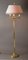 Lámpara de pie Bouillotte francesa Hollywood Regency de latón, años 70, Imagen 11