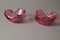 Pink Murano Glass Bowls or Ashtrays, Set of 2 14