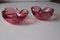 Pink Murano Glass Bowls or Ashtrays, Set of 2 5