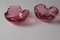 Pink Murano Glass Bowls or Ashtrays, Set of 2 7