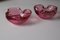 Pink Murano Glass Bowls or Ashtrays, Set of 2 4