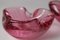 Pink Murano Glass Bowls or Ashtrays, Set of 2, Image 6