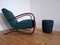 H269 Armchair and Tabouret from Up Závody, 1935, Set of 2 1