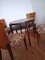 Cabinent Dining Table and Chairs from Up Závody, 1940, Set of 5 3