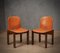 Model 121 Dining Chairs in Leather and Walnut by Afra and Tobia Scarpa for Cassina, 1967, Set of 6 1