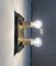 Mid-Century German Space Age Brass Ceiling or Wall Lamp from Cosack, 1960s 2