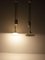 Lámpara de araña antigua ajustable de porcelana y opalino, años 20. Juego de 2, Imagen 10