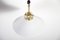 Lámpara de araña antigua ajustable de porcelana y opalino, años 20. Juego de 2, Imagen 9