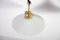 Lámpara de araña antigua ajustable de porcelana y opalino, años 20. Juego de 2, Imagen 5