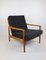 Danish Black Bouclé Lounge Chair, 1970s, Image 1