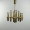 German Space Age Golden Ceiling Lamp, 1970s 1