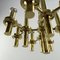 German Space Age Golden Ceiling Lamp, 1970s, Image 12