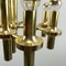 German Space Age Golden Ceiling Lamp, 1970s 10