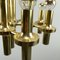 German Space Age Golden Ceiling Lamp, 1970s, Image 10