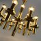 German Space Age Golden Ceiling Lamp, 1970s, Image 5