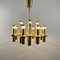 German Space Age Golden Ceiling Lamp, 1970s, Image 8