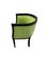 Grüner Sessel mit runder Rückenlehne 3