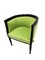 Grüner Sessel mit runder Rückenlehne 2