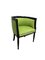 Grüner Sessel mit runder Rückenlehne 4
