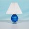 Bleu Murano Glas Tischlampe, 1950er 1