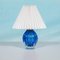 Lámpara de mesa Bleu de cristal de Murano, años 50, Imagen 1