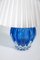 Bleu Murano Glas Tischlampe, 1950er 16