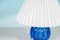 Lámpara de mesa Bleu de cristal de Murano, años 50, Imagen 5
