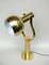 Vintage Space Age Table Lamp in Brass, 1970s, Image 10