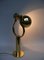 Lámpara de mesa era espacial vintage de latón, años 70, Imagen 14