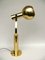 Vintage Space Age Table Lamp in Brass, 1970s, Image 9