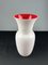 Murano Opalino Glass Vase by Carlo Nason 1