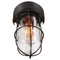 Vintage Dutch Industrial Rust Brown Cast Iron and Glass Sconce from Industria Rotterdam, Image 4
