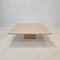 Italian Square Coffee Table in Travertine, 1980s 5