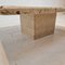 Italian Square Coffee Table in Travertine, 1980s, Image 15