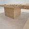 Italian Square Coffee Table in Travertine, 1980s 12