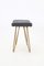 Mid-Century Modern Stool with Original Brass Hairpin Legs, 1950s, Image 3