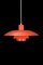 Lampe à Suspension PH 4-3 Orange par Poul Henningsen pour Louis Poulsen 1