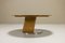 Tavolino da caffè rotondo in acero Birds Eye e alluminio di Sergio Saporiti, Italia, anni '80, Immagine 5