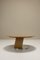 Table Basse Ronde en Erable Birds Eye et Aluminium par Sergio Saporiti, Italie, 1980s 1