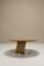 Tavolino da caffè rotondo in acero Birds Eye e alluminio di Sergio Saporiti, Italia, anni '80, Immagine 1