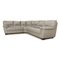 Natuzzi 1801 Ecksofa aus Leder in Grau 7